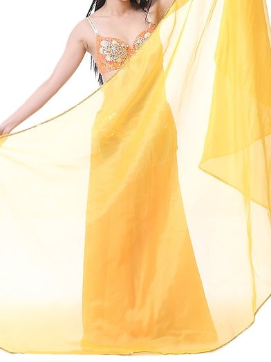 Accessoires de Danse Du Ventre Voile Foulard à Main Foulard en Mousseline de Soie pour Femme Accessoires D'Entraînement Multicolores