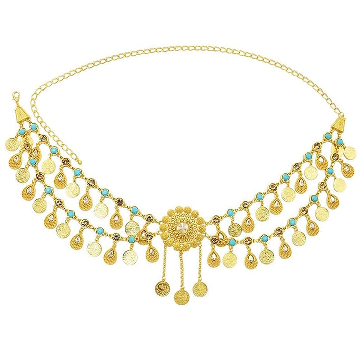 Danse Du Ventre Accessoires de Danse Ceinture Paillettes Cristal / Strass Chaîne en Métal Performance pour Femmes