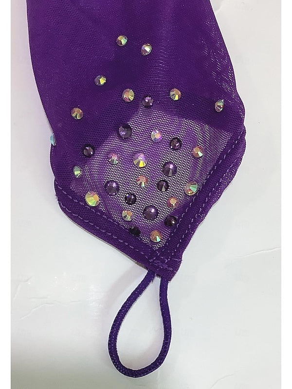 Robe de Patinage Artistique à Manches Longues pour Femmes et Filles