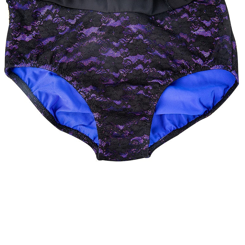 Robe D'Entraînement à Manches Longues pour Femmes et Filles de Patinage Artistique