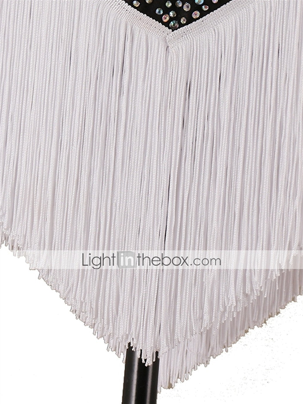 Robe de Danse Latine Cristaux / Strass Manches Longues Haute Spandex Tulle Femmeéˆ¥Æ¦® Entraînement