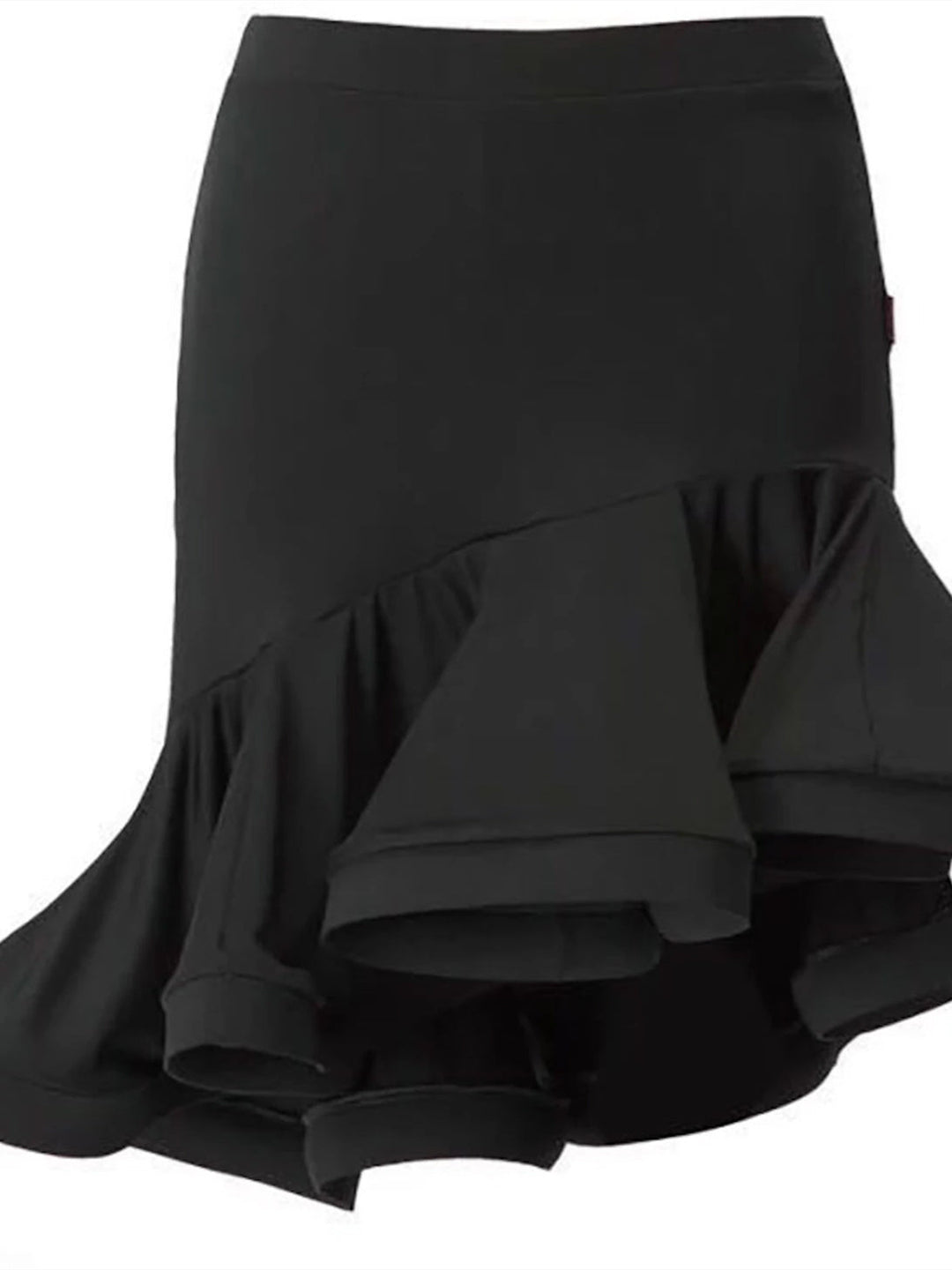 Jupes de Danse Latine Froncées en Polyester de Haute Qualité pour Entraînement de Performance pour Femmes