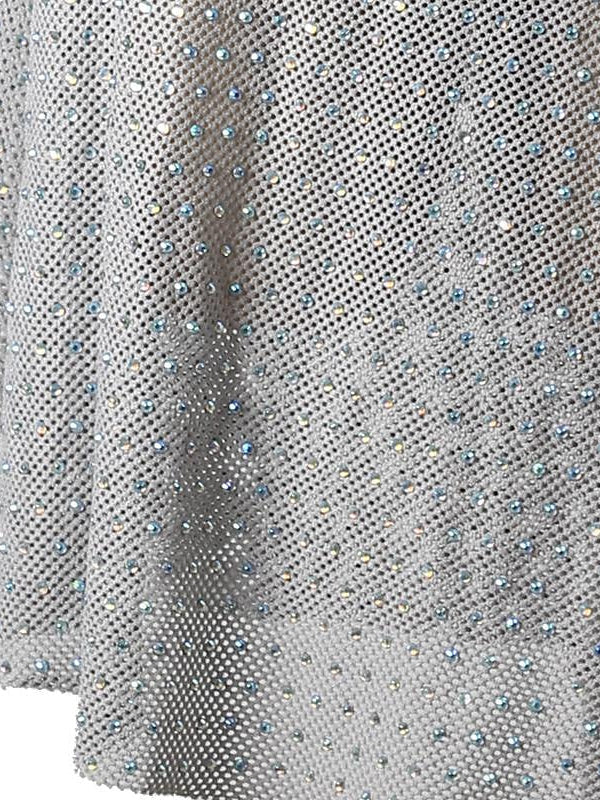 Robe de Danse Latine Cristaux/Strass Performance Femme Sans Manches Spandex