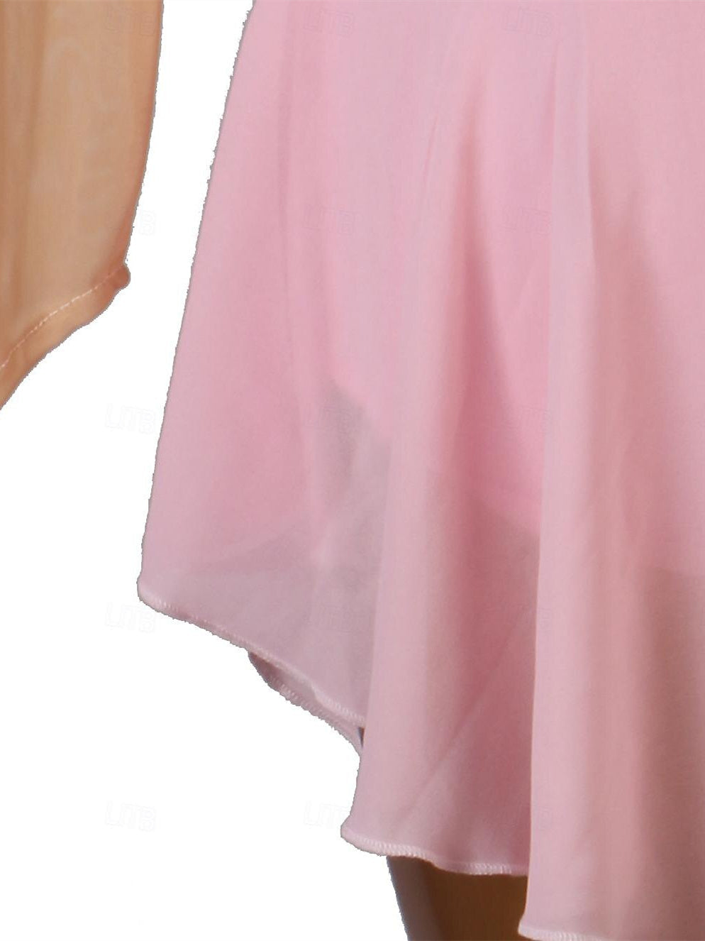 Robe De Danse Latine À Manches Longues Et Strass Pour Femme, Tenue De Performance, En Tulle Et Élasthanne