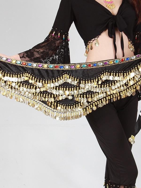 Accessoires de Danse Foulards de Hanche Entraînement pour Femmes Polyester