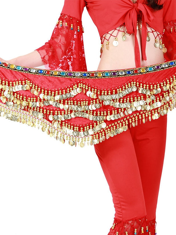 Accessoires de Danse Foulards de Hanche Entraînement pour Femmes Polyester