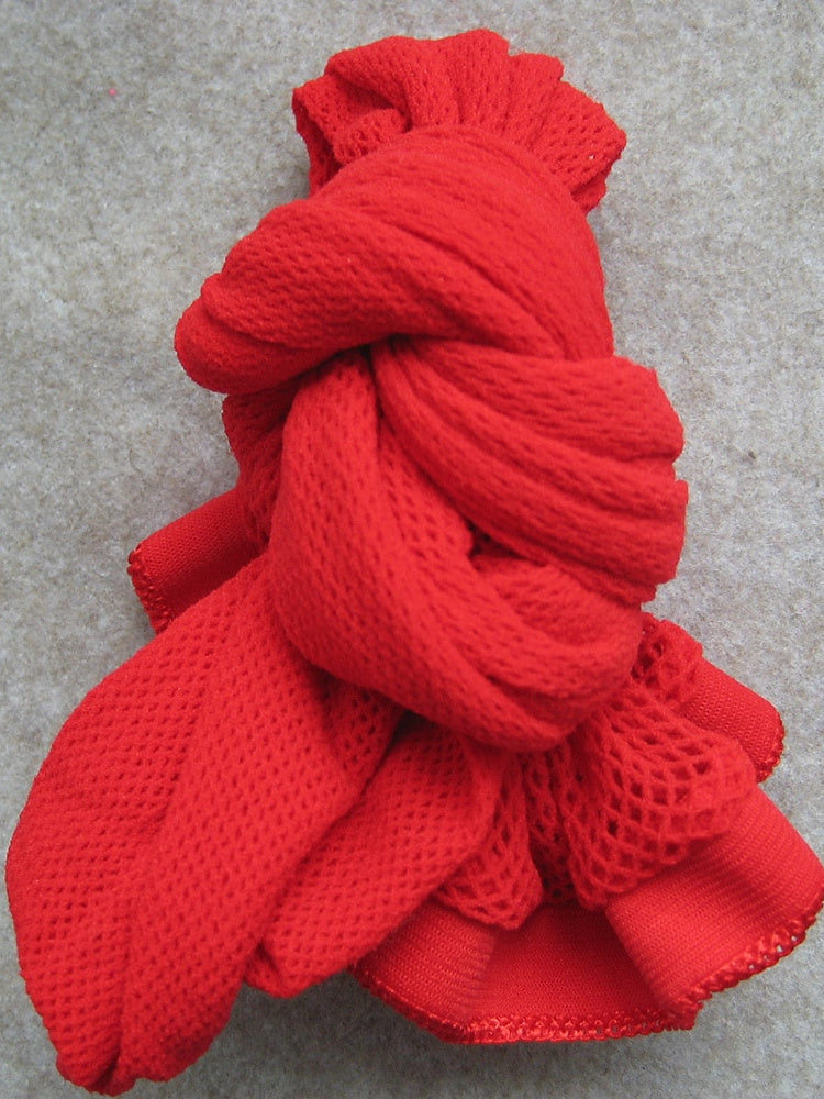 Accessoires de Danse Chaussettes Creuses Couleur Pure Épissage Fête Des Femmes Polyester