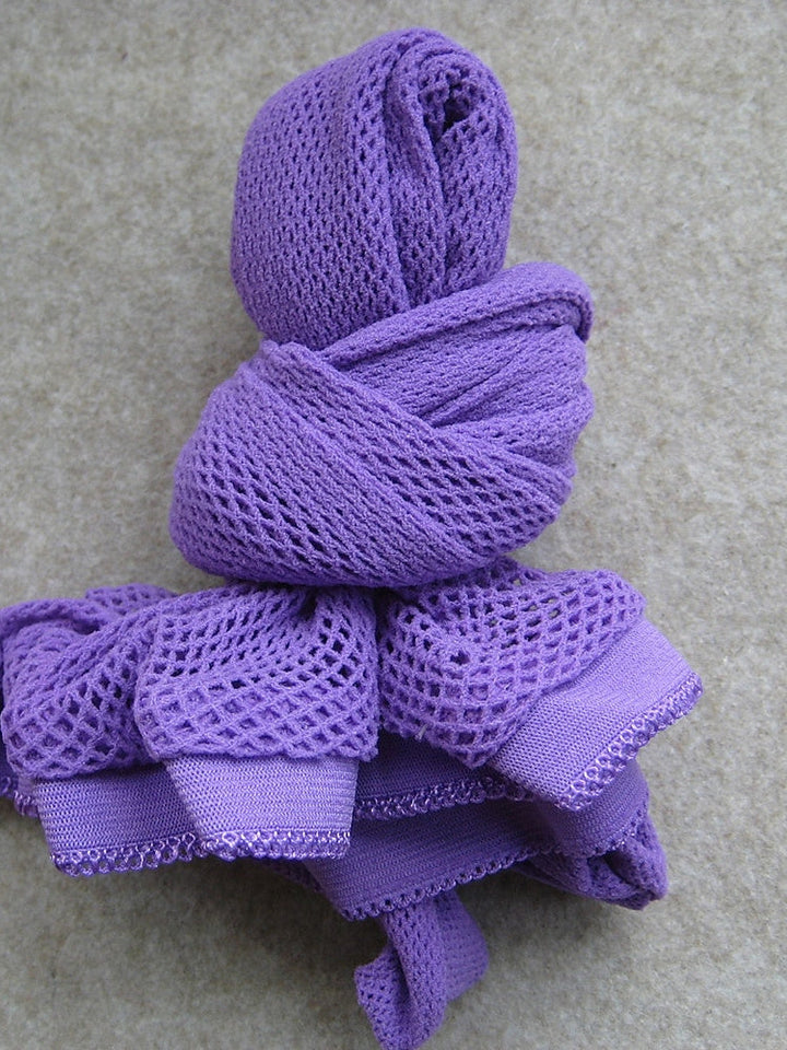 Accessoires de Danse Chaussettes Creuses Couleur Pure Épissage Fête Des Femmes Polyester