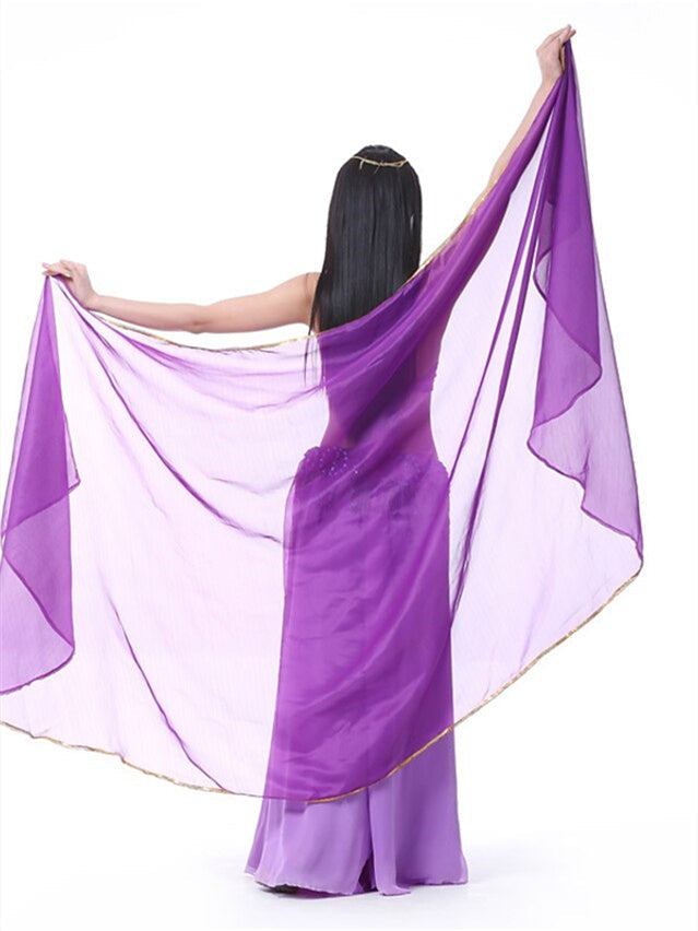 Accessoires de Danse Du Ventre Voile Foulard à Main Foulard en Mousseline de Soie pour Femme