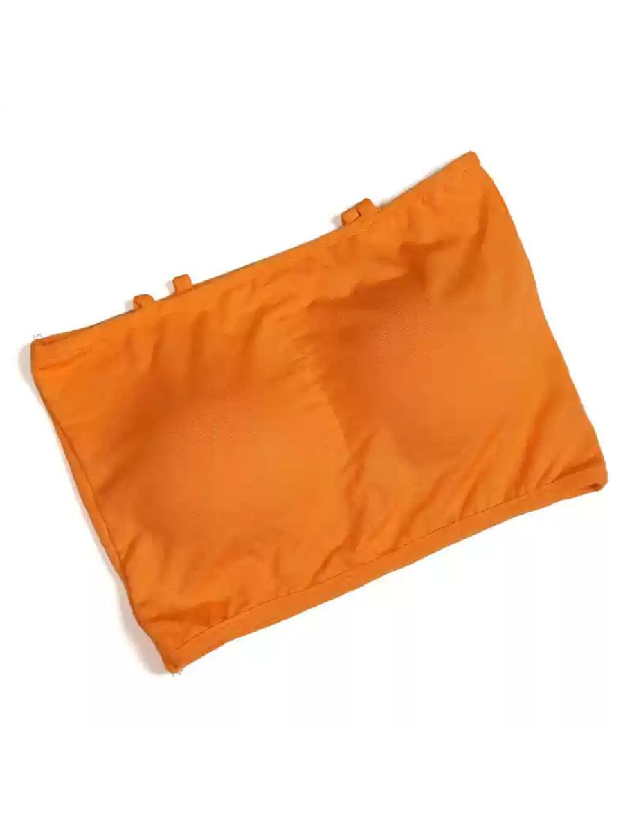 Soutien-Gorge Sans Bretelles en Coton de Couleur Unie Minimaliste pour Danse Du Ventre Quotidienne