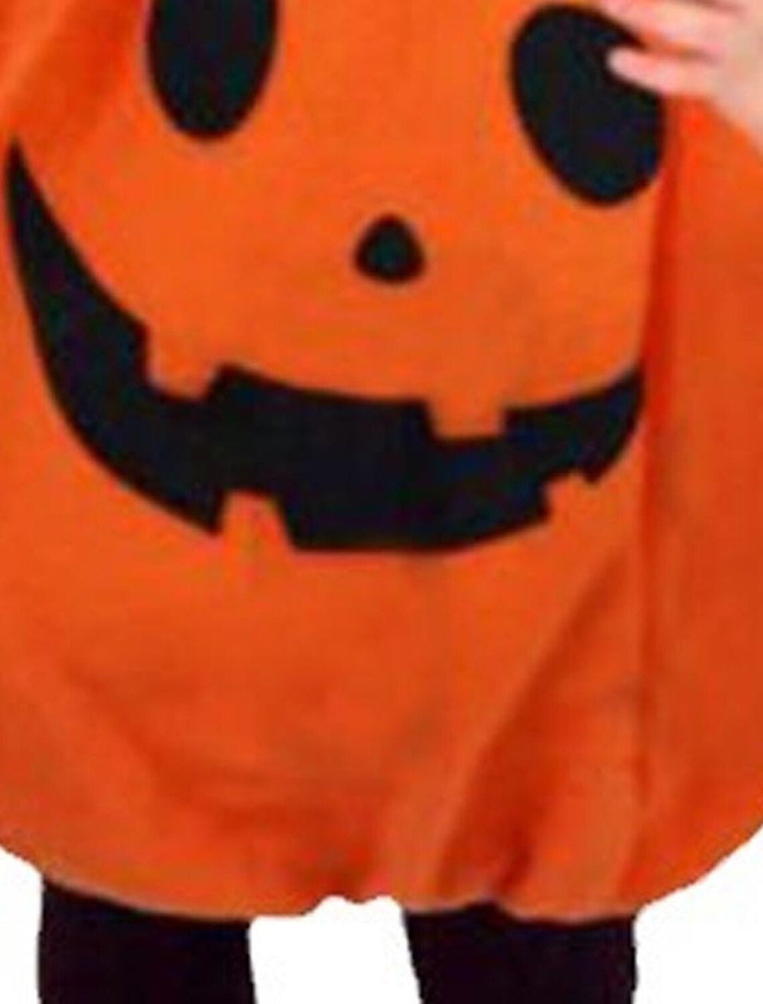 Robe pour Fille Mignonne Citrouille Orange Sans Manches Au Genou pour Halloween