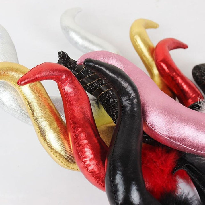 Accessoire de Décoration pour Coiffe de Diable en Forme de Grande Corne D'Halloween