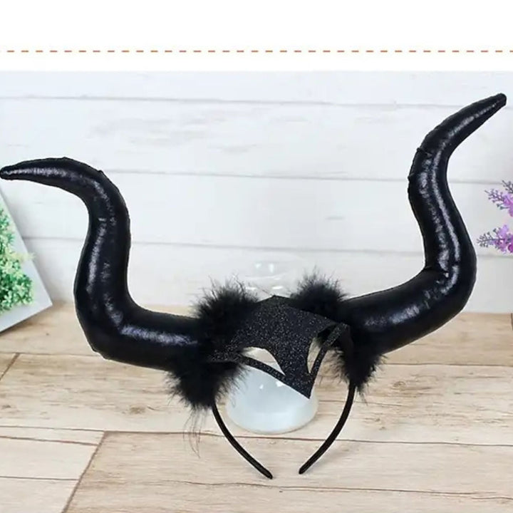 Accessoire de Décoration pour Coiffe de Diable en Forme de Grande Corne D'Halloween