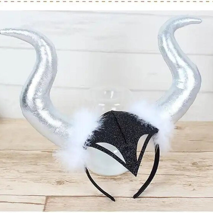 Accessoire de Décoration pour Coiffe de Diable en Forme de Grande Corne D'Halloween