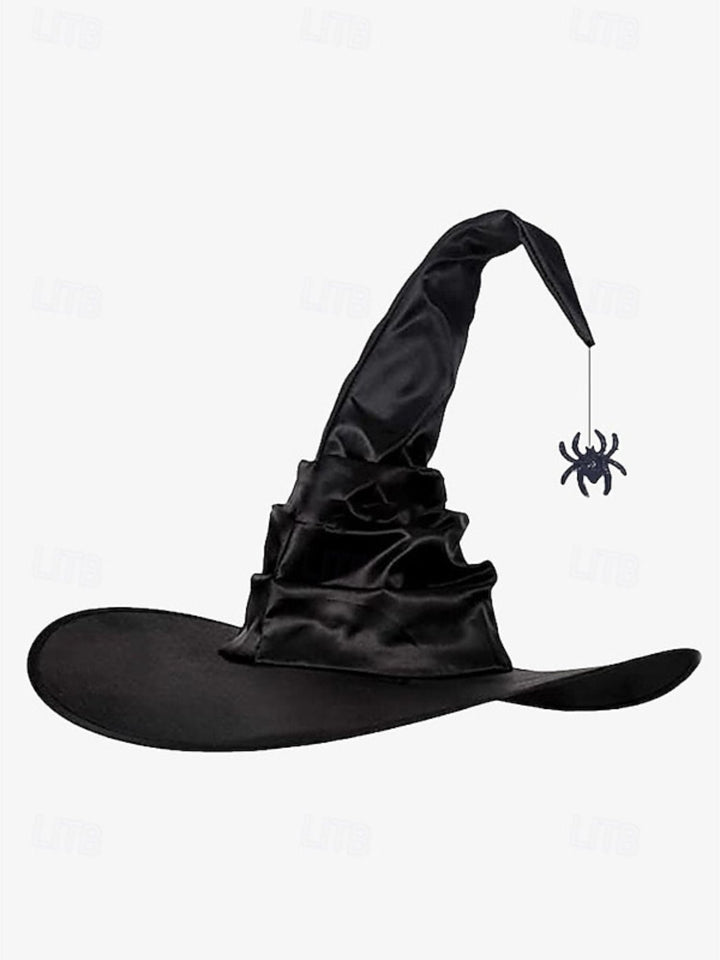Costume de Sorcière Pointue en Forme D'Araignée Noire pour Halloween