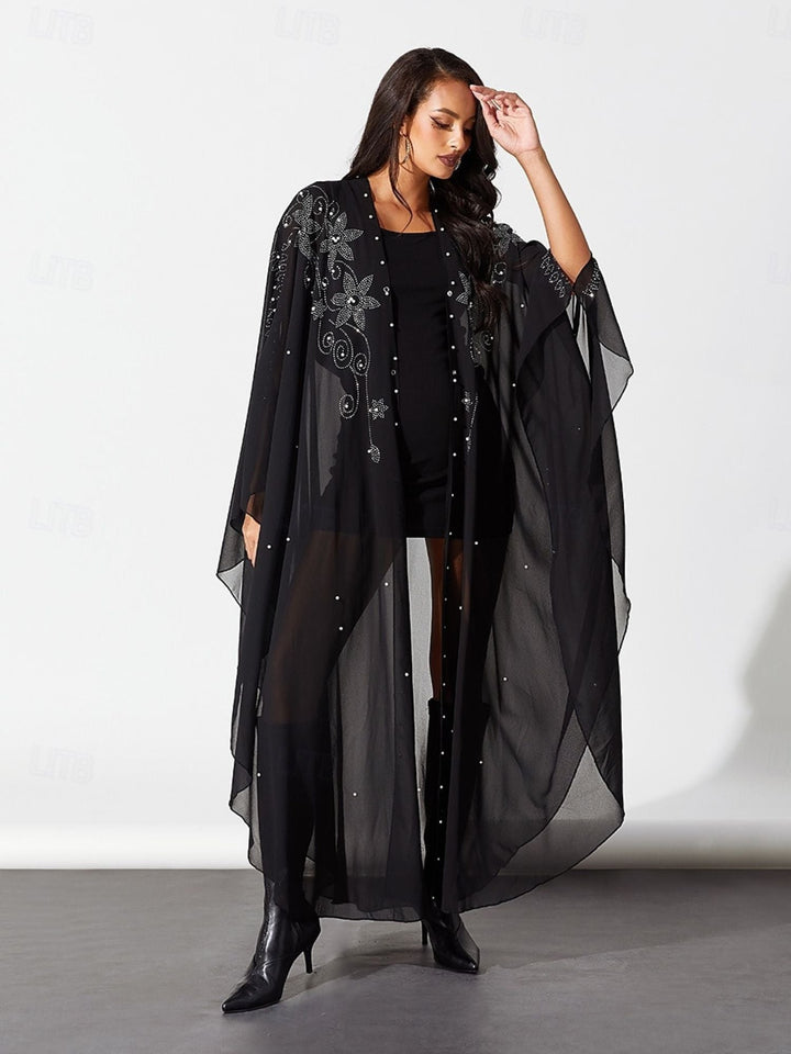 Robe Fourreau/Colonne Noire à Col Chemisier Sans Manches, Courte/Mini, pour Costumes de Spectacle D'Halloween