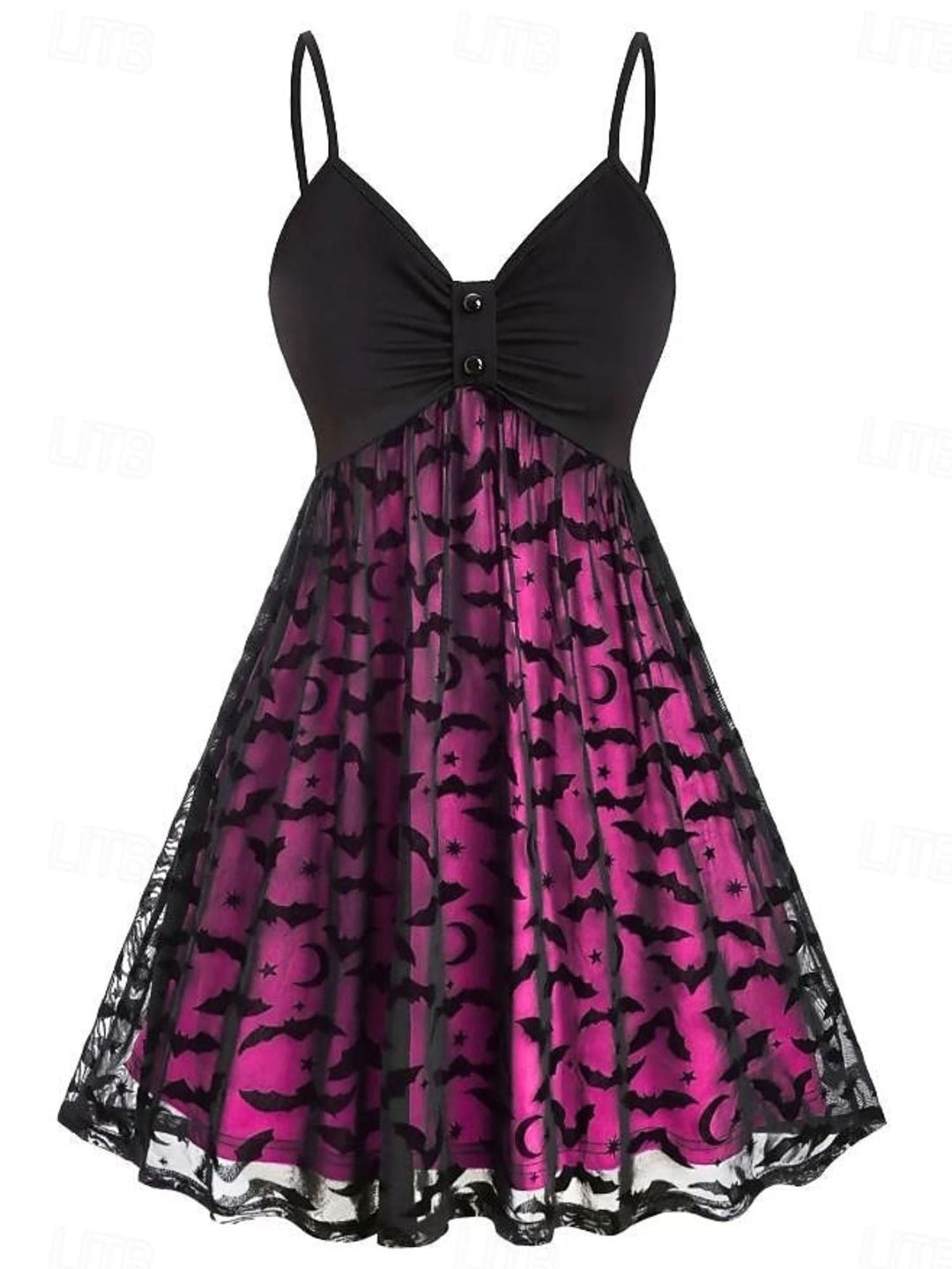 Robe de Soirée Sexy A-Line/Princess à Col en V Sans Manches Au Genou pour Costume de Spectacle D'Halloween