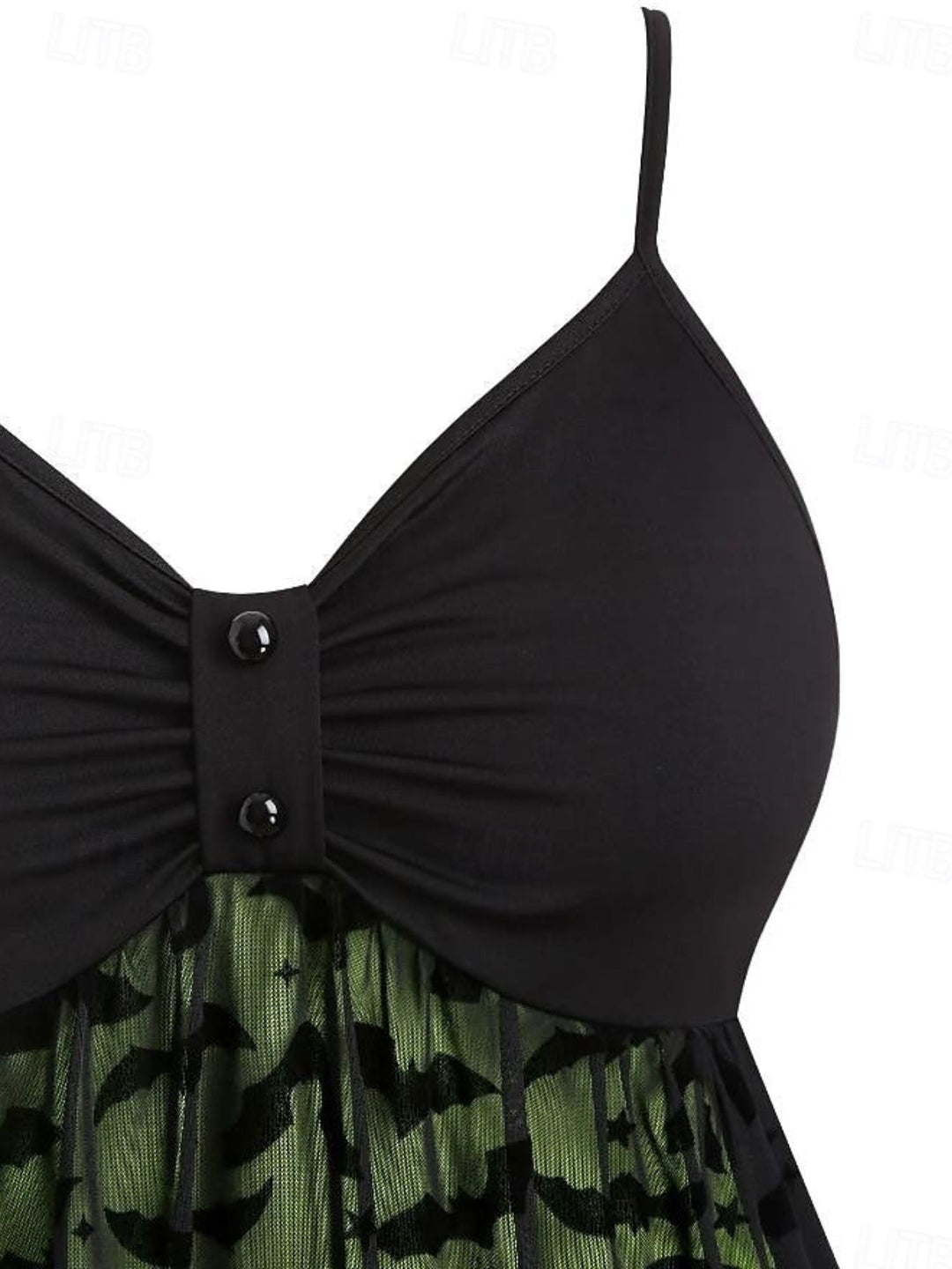 Robe de Soirée Sexy A-Line/Princess à Col en V Sans Manches Au Genou pour Costume de Spectacle D'Halloween