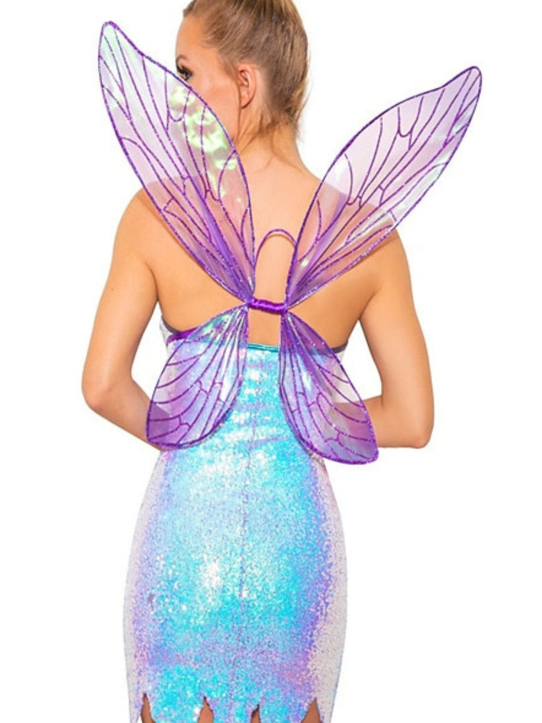 Robe de Fée Mini Asymétrique Classique Vert Clair Sans Manches à Col en V pour Costume D'Halloween Cosplay