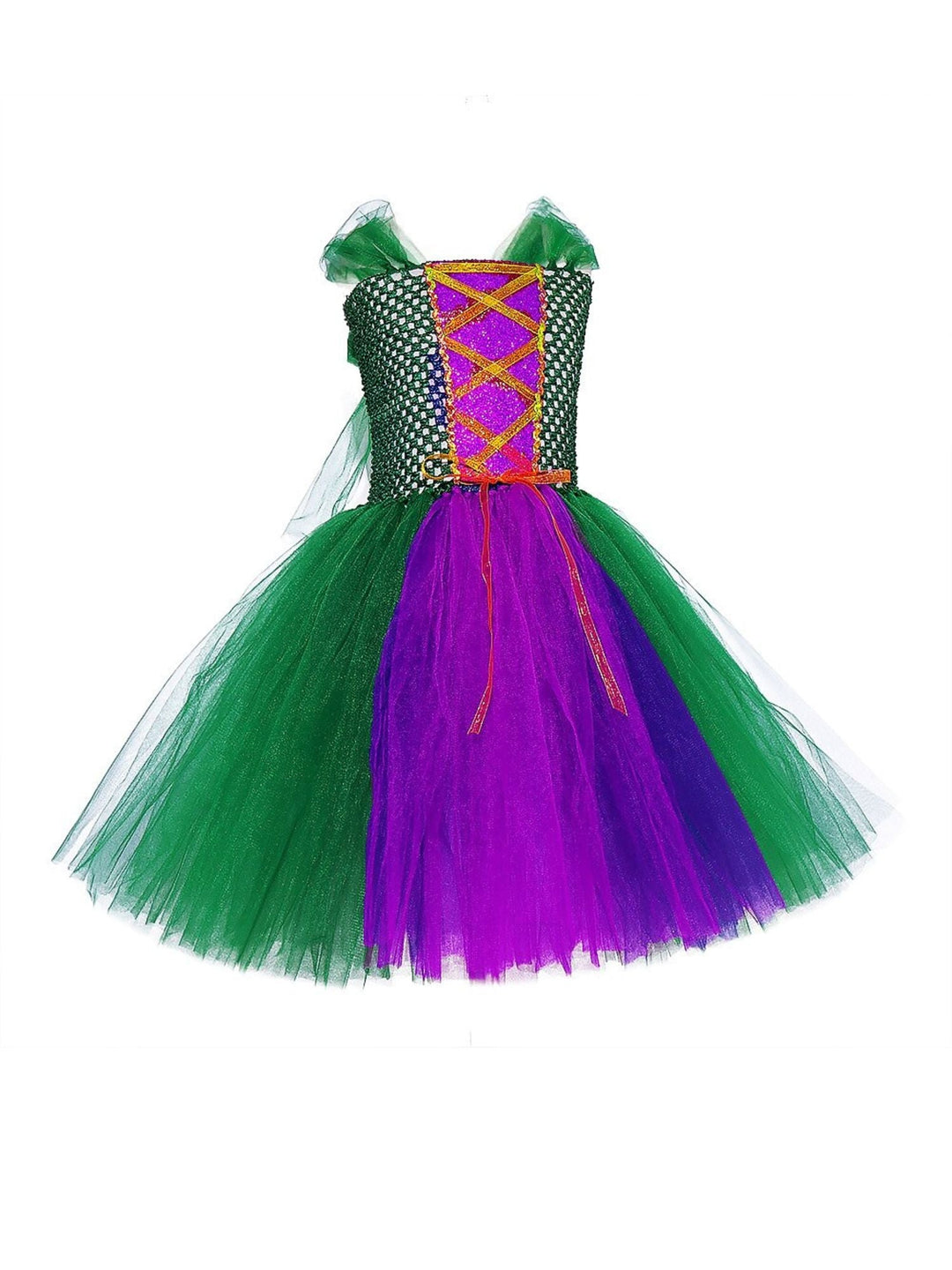 Robe de Spectacle D'Halloween Mignonne de Sorcière Fuchsia avec Cape