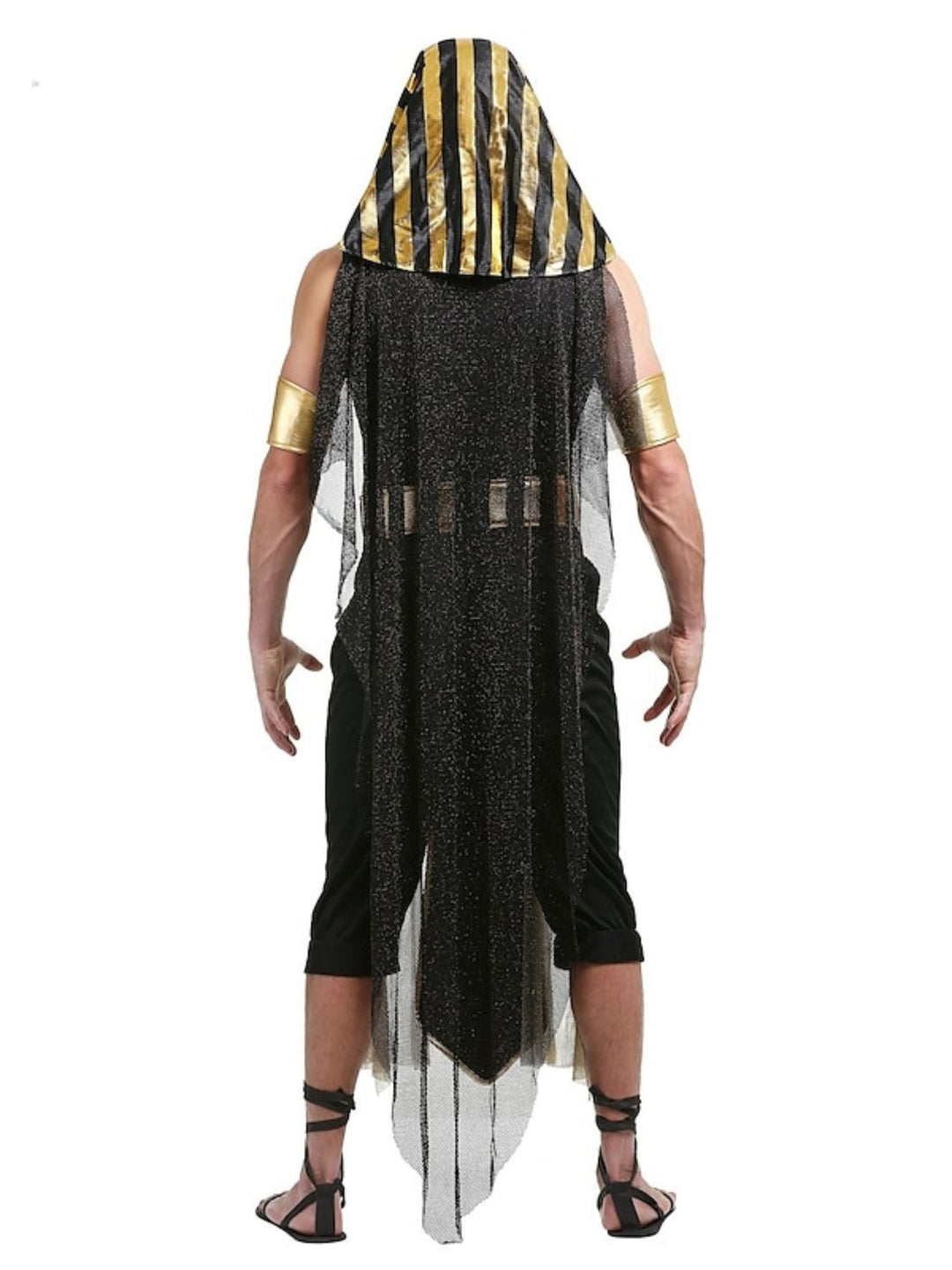 Costume de Couple de Pharaon Noir Simple pour Halloween, Ensemble de Mascarade de Cosplay