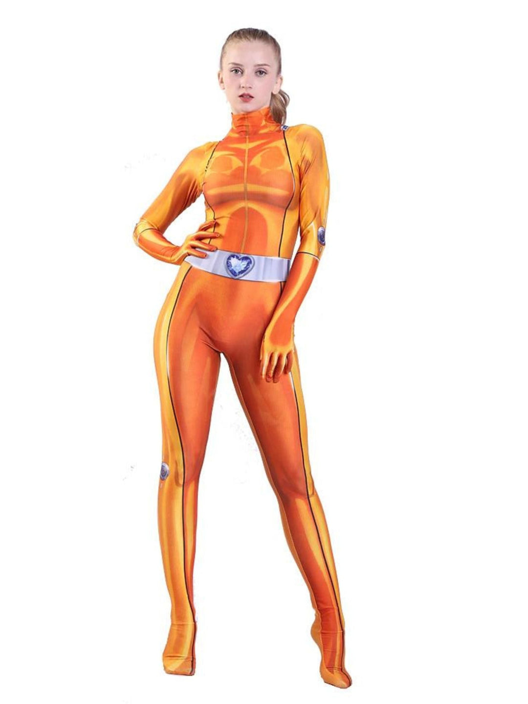 Costume de Mascarade de Cosplay à Imprimé Tendance de Couleur Unie