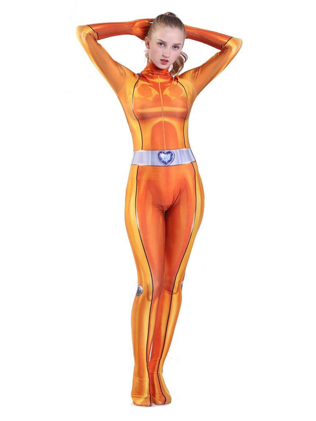 Costume de Mascarade de Cosplay à Imprimé Tendance de Couleur Unie