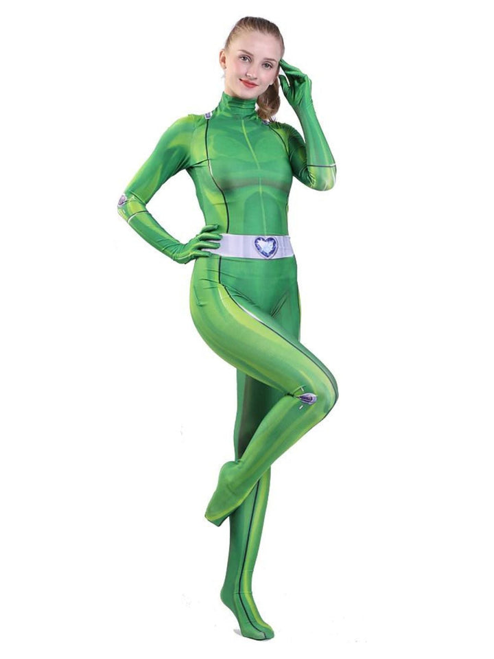 Costume de Mascarade de Cosplay à Imprimé Tendance de Couleur Unie