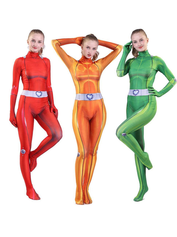 Costume de Mascarade de Cosplay à Imprimé Tendance de Couleur Unie