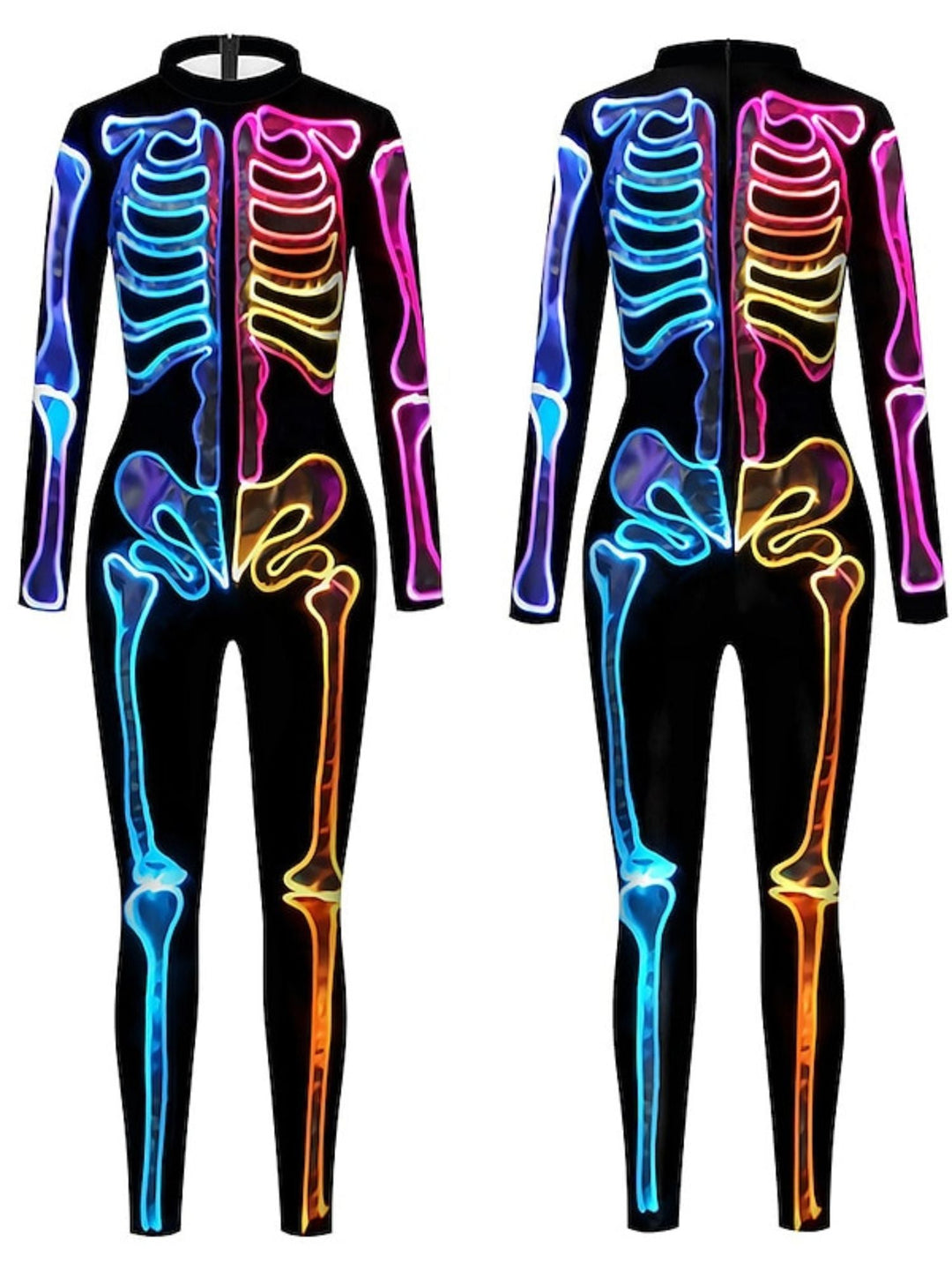 Ensemble de Body pour Adulte Cool Bleu Skeleton Devil