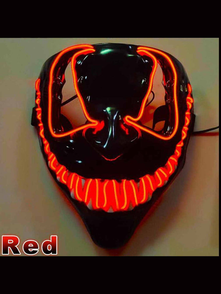 Masque de Diable Lumineux à led pour Halloween - Accessoires de Mascarade