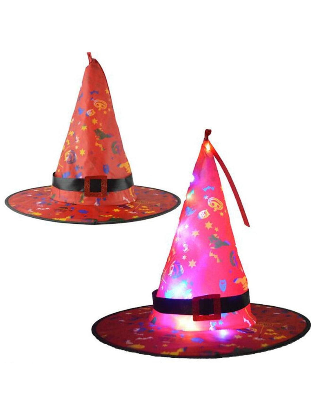 Chapeau de Sorcière Lumineux à led pour Halloween, Décoration de Fête, Accessoires de Costume de Cosplay