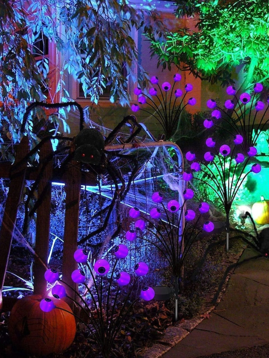 Lumières D'Ambiance D'Horreur de Globe Oculaire de Fantôme de Luciole Verte D'Halloween