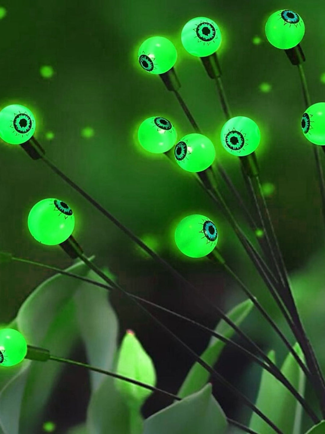 Lumières D'Ambiance D'Horreur de Globe Oculaire de Fantôme de Luciole Verte D'Halloween