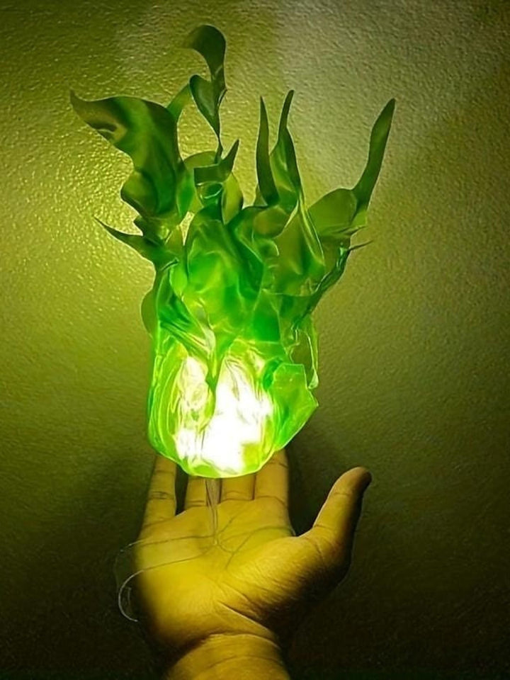 Lumières de Boule de Feu Flottantes pour Fête D'Halloween, Accessoires de Décoration Magique