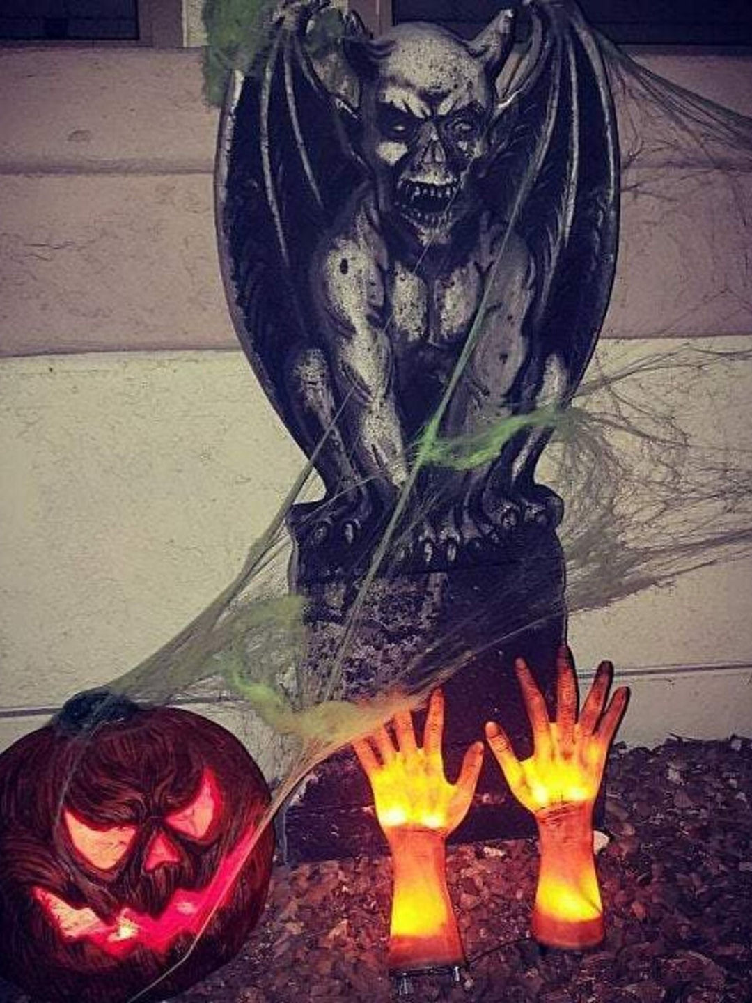 Lumières Lumineuses à Main de Zombie Alimentées à L'Énergie Solaire Accessoires de Décoration D'Horreur D'Halloween