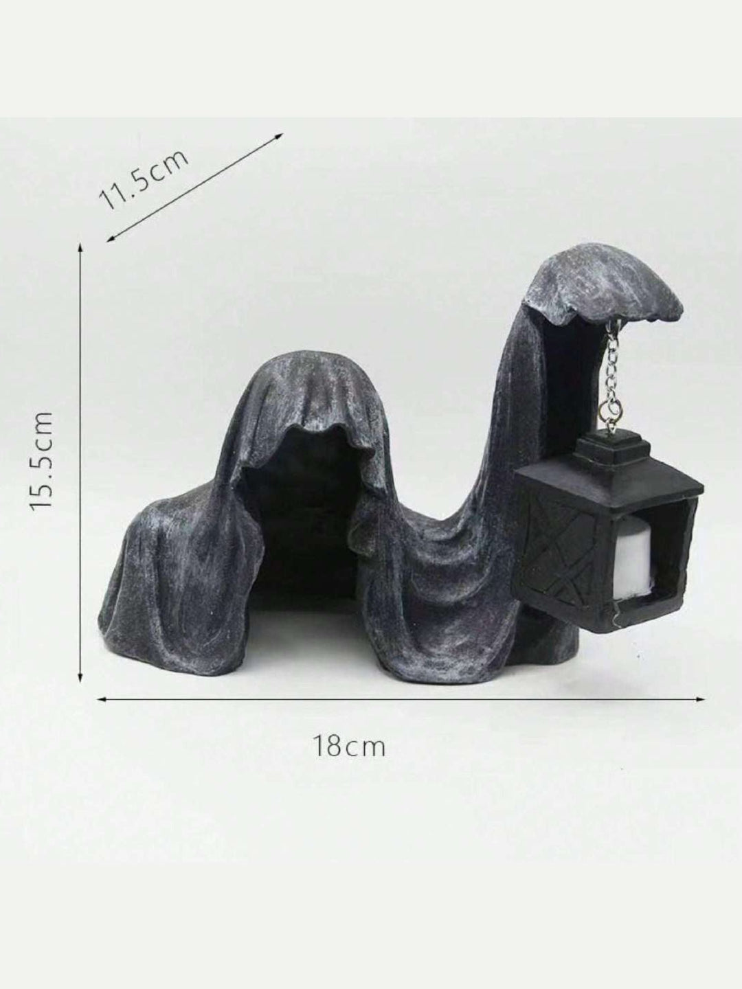 Lampe de Transport D'Horreur D'Halloween Statue en Résine de la Mort de L'Enfer Décoration de Sol Lumières