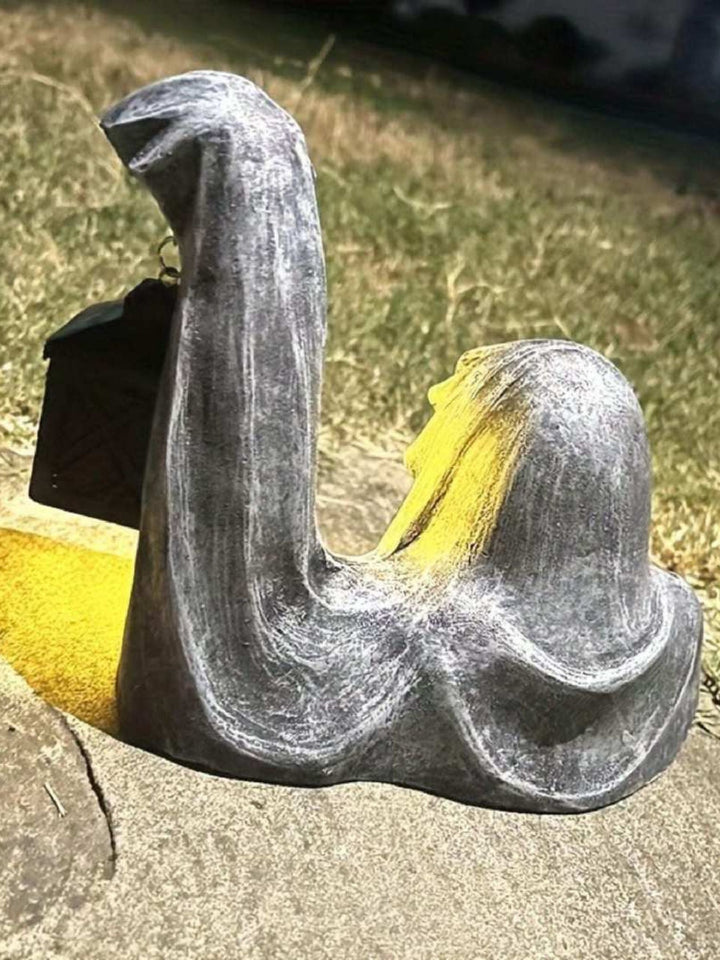 Lampe de Transport D'Horreur D'Halloween Statue en Résine de la Mort de L'Enfer Décoration de Sol Lumières