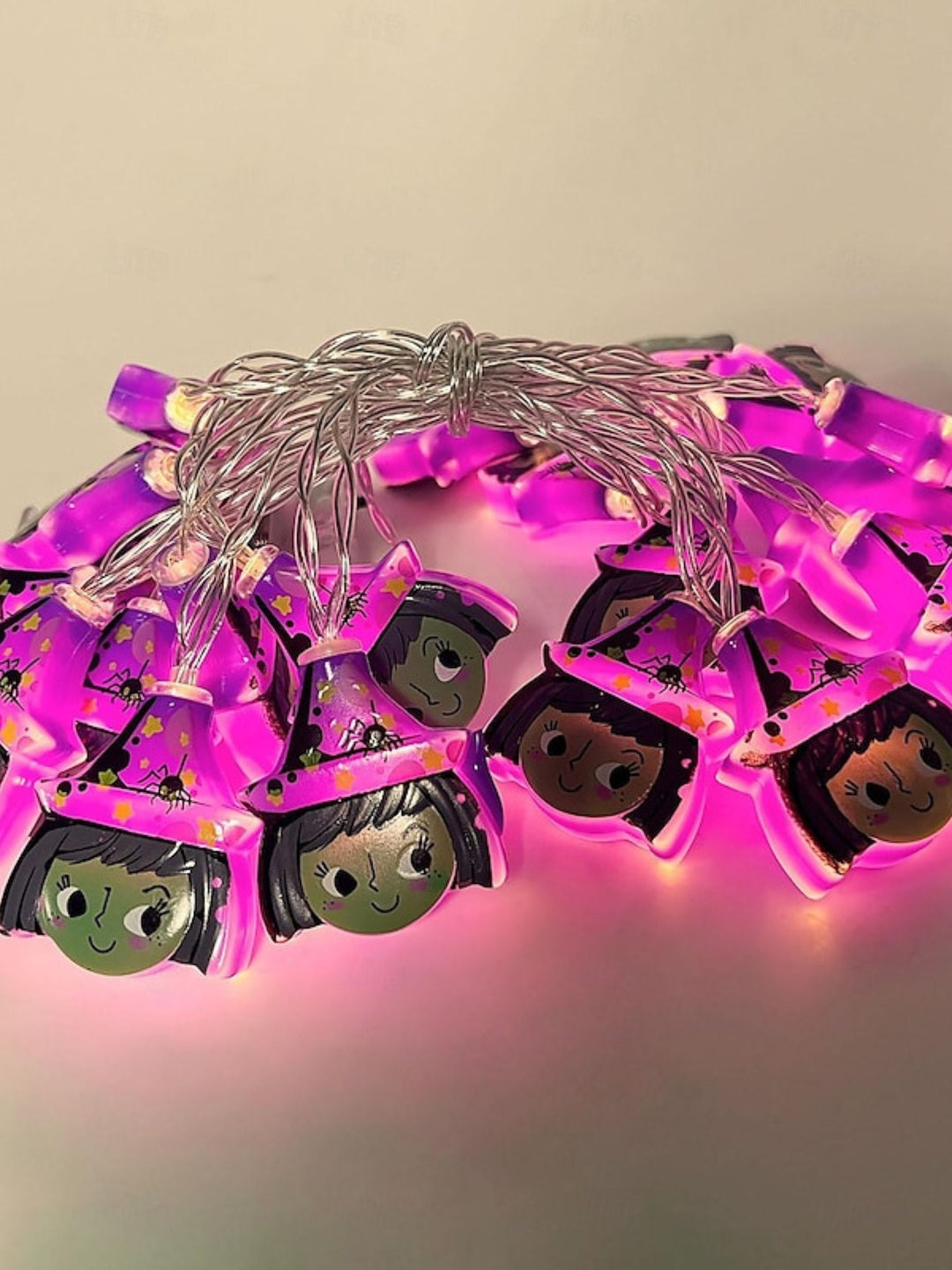 Mini Guirlande Lumineuse Décorative en Forme de Citrouille D'Halloween