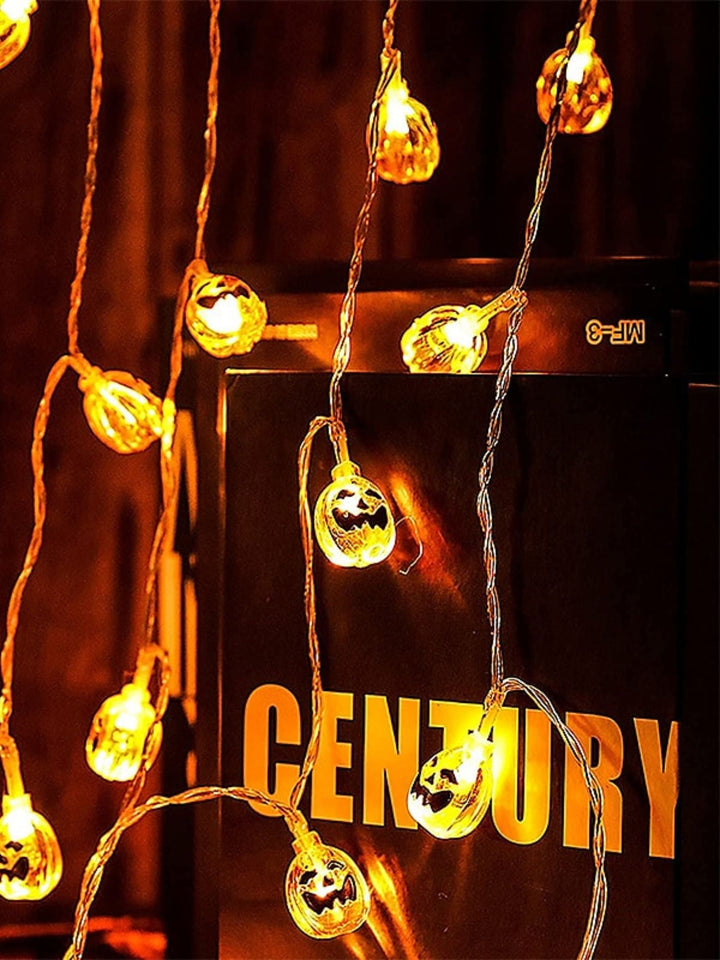 Guirlande Lumineuse D'Ambiance pour Décoration D'Intérieur en Forme de Citrouille D'Halloween