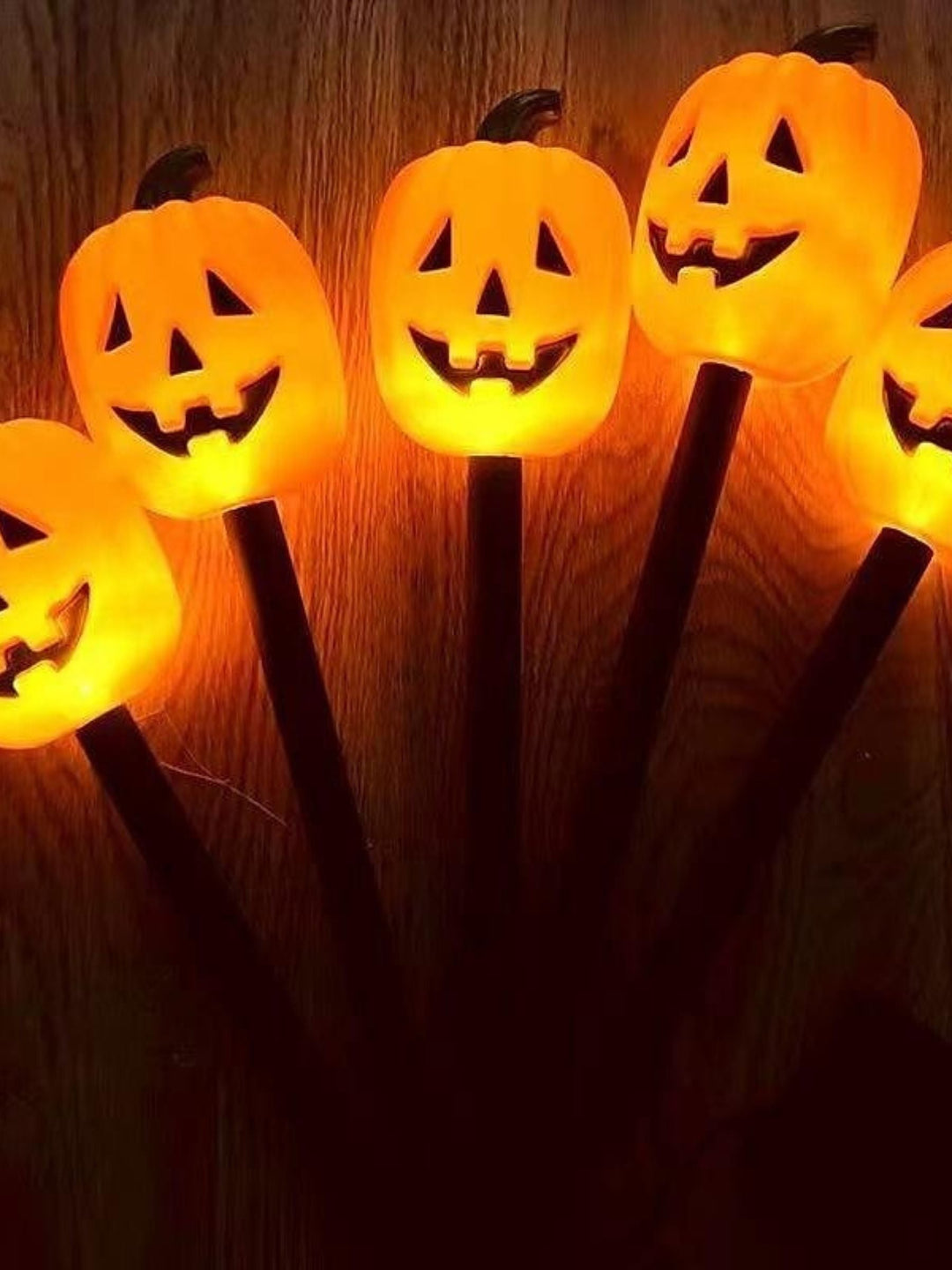 Lanterne Solaire de Décoration D'Horreur avec Tête de Mort et Citrouille pour Halloween