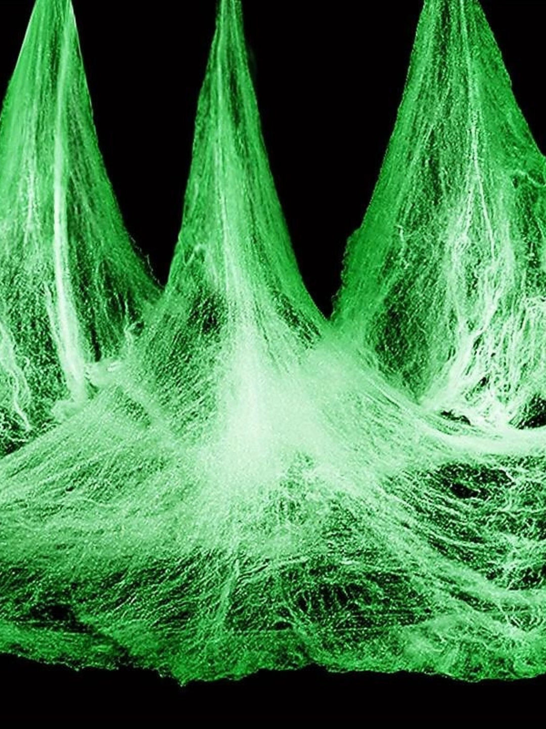 Toiles D'Araignée Extensibles Blanches Phosphorescentes pour Halloween, Accessoires de Décoration pour Fête Masquée