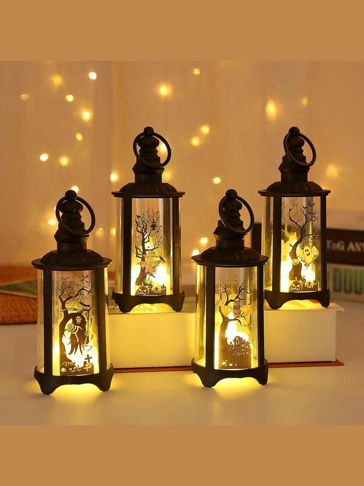 Lumières Éoliennes Créatives Vintage pour Halloween, Accessoires D'Ambiance Décoratifs