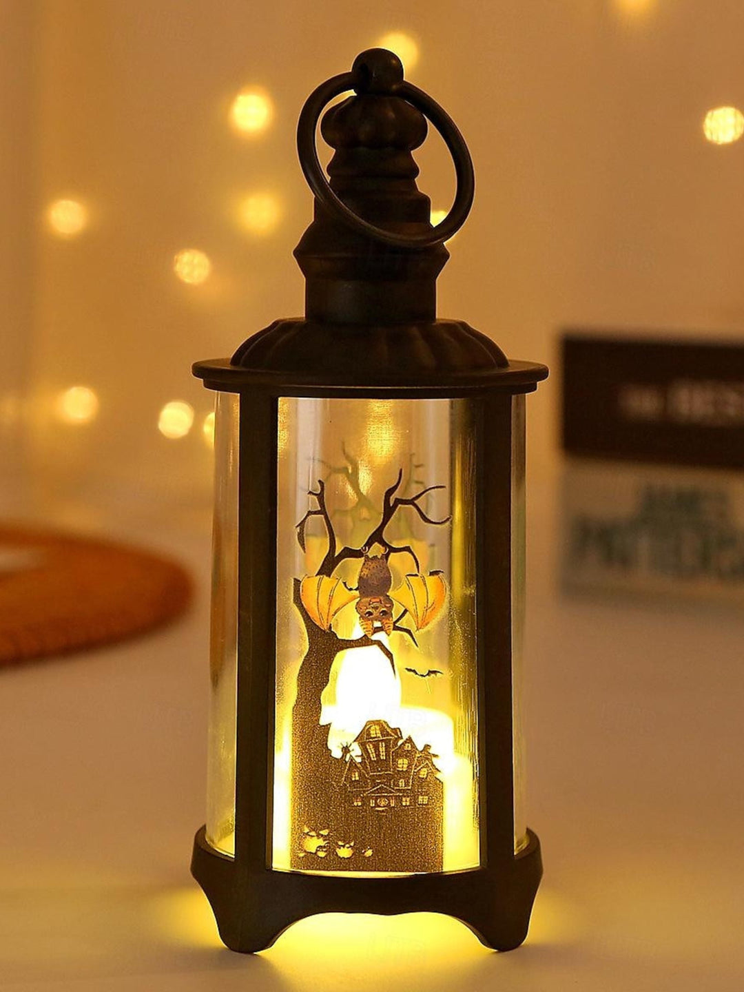 Lumières Éoliennes Créatives Vintage pour Halloween, Accessoires D'Ambiance Décoratifs