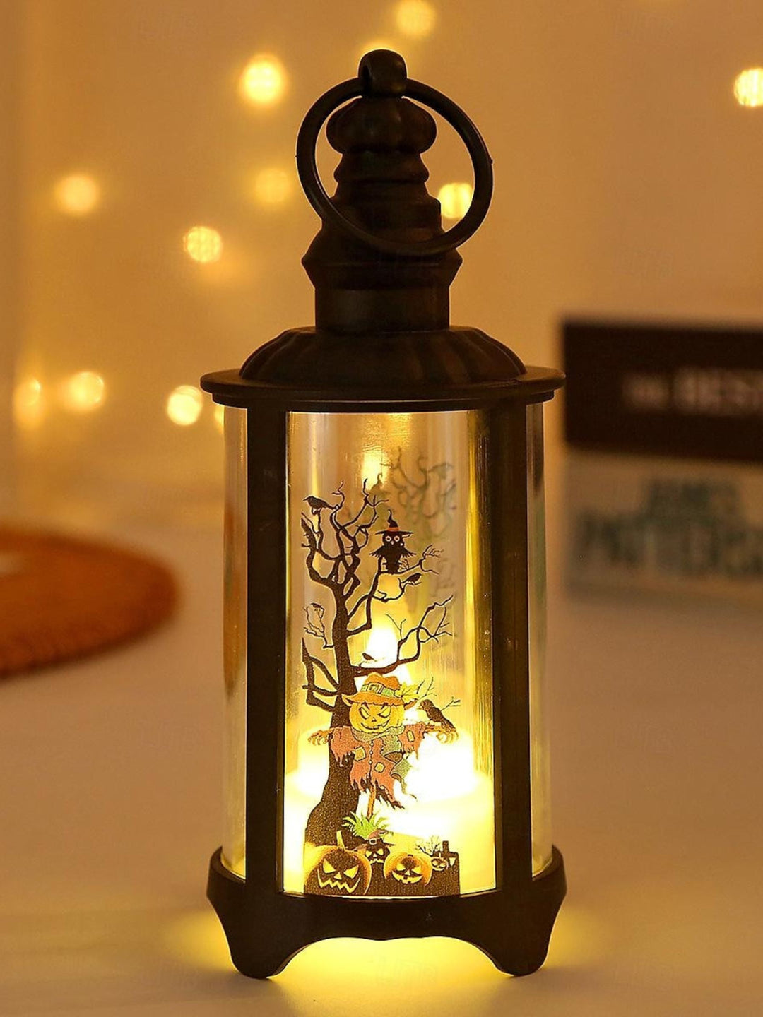 Lumières Éoliennes Créatives Vintage pour Halloween, Accessoires D'Ambiance Décoratifs