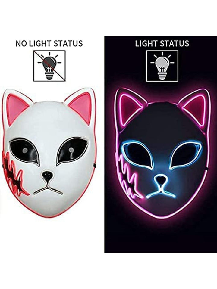 Masque Lumineux Classique D'Halloween pour Cosplay