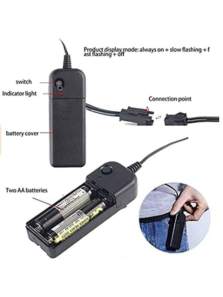 Masque Lumineux Classique D'Halloween pour Cosplay