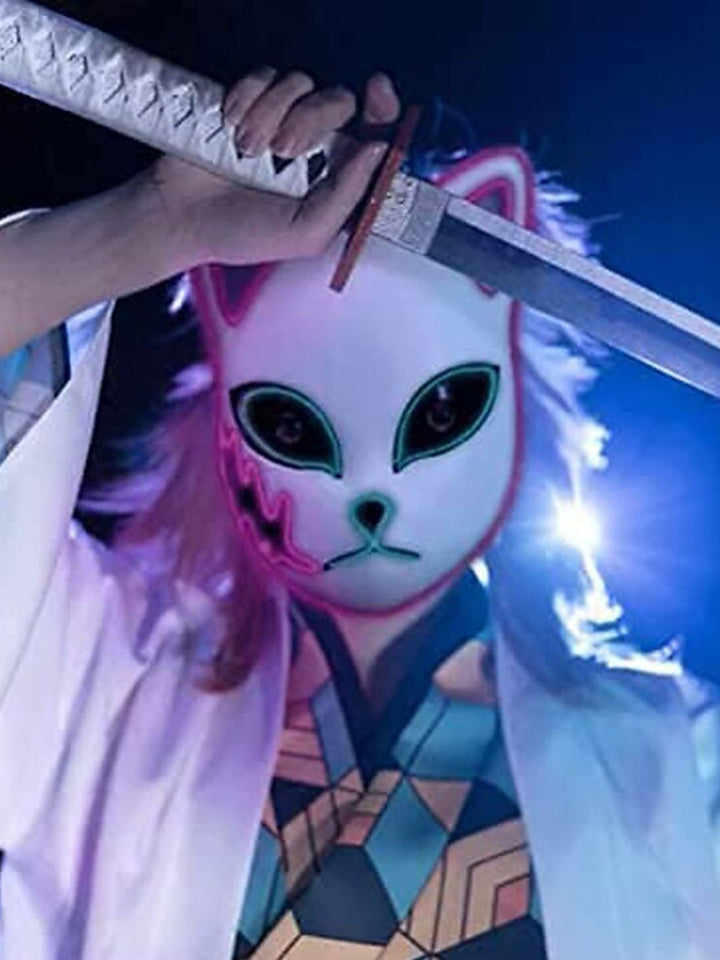 Masque Lumineux Classique D'Halloween pour Cosplay