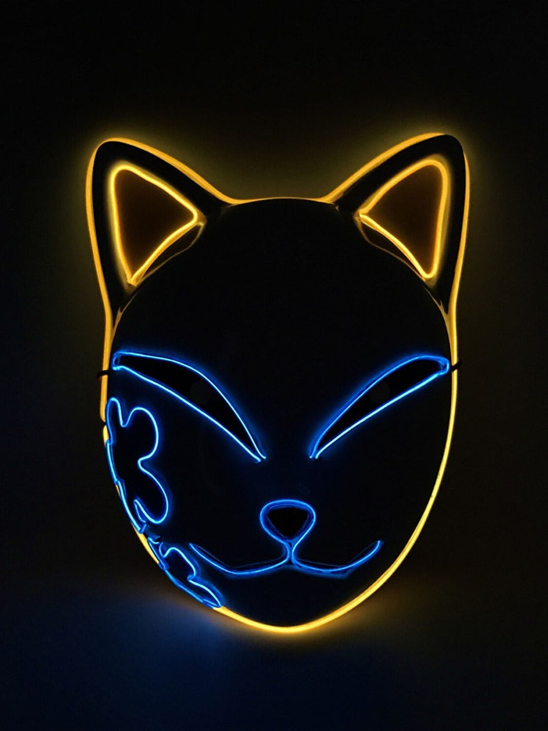 Masque Lumineux Classique D'Halloween pour Cosplay