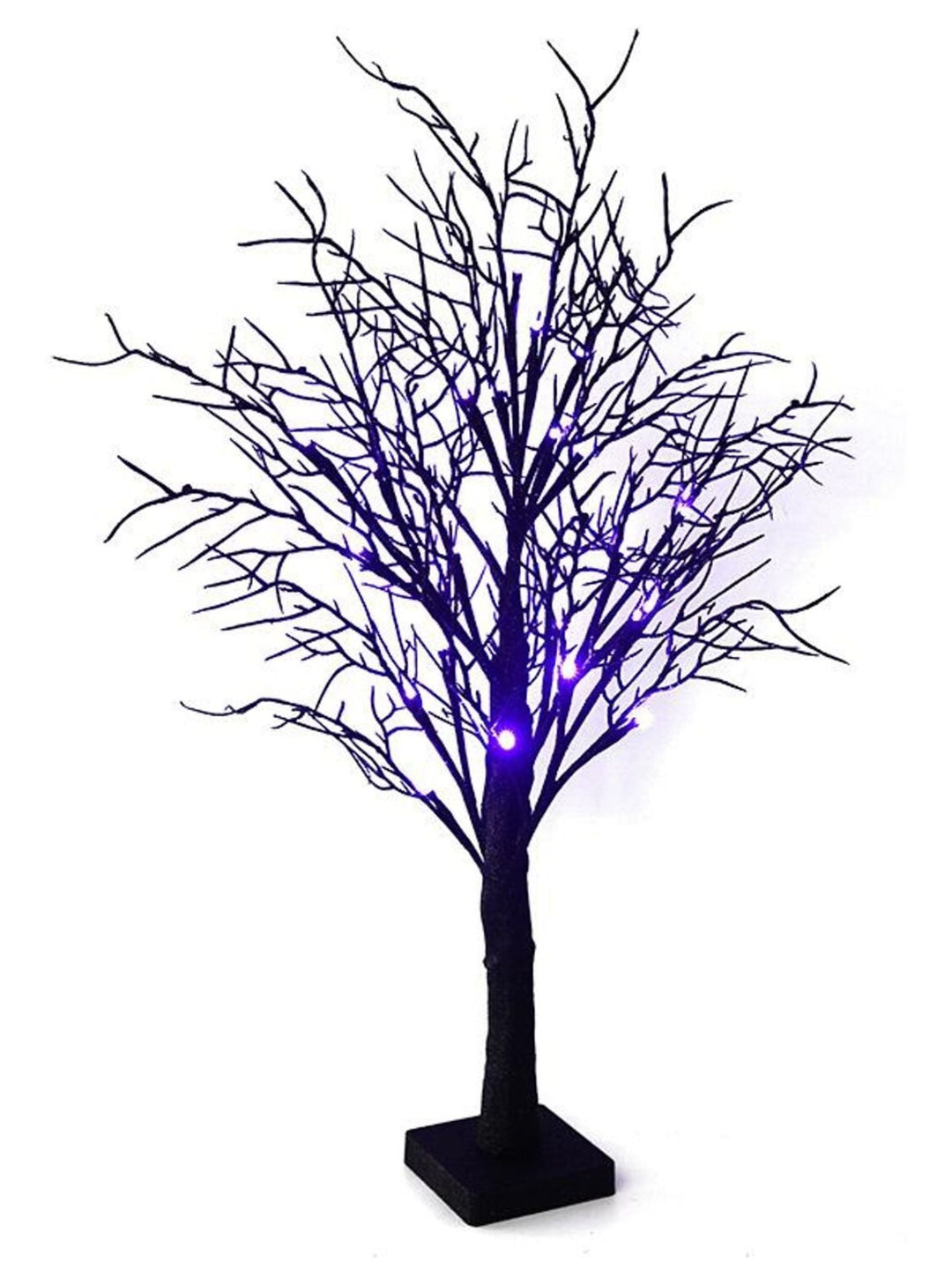 Décoration D'Arbre de Paysage à led Violet Effrayant pour Halloween